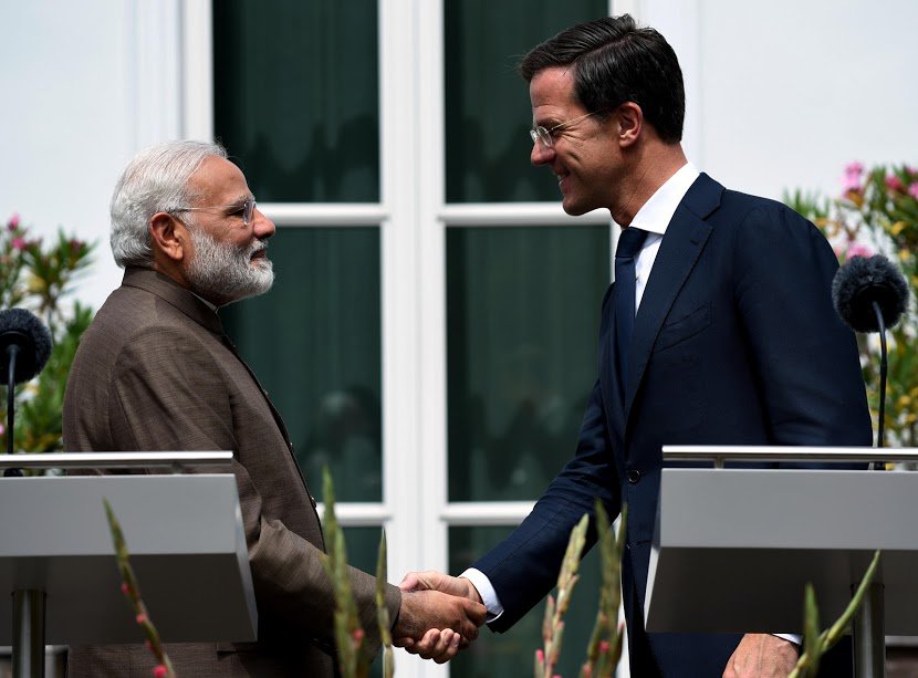 Prime Minister Narendra Modi and Netherland's Prime Minister Mark Rutte at a joint media briefing. (Source: Press Information Bureau)